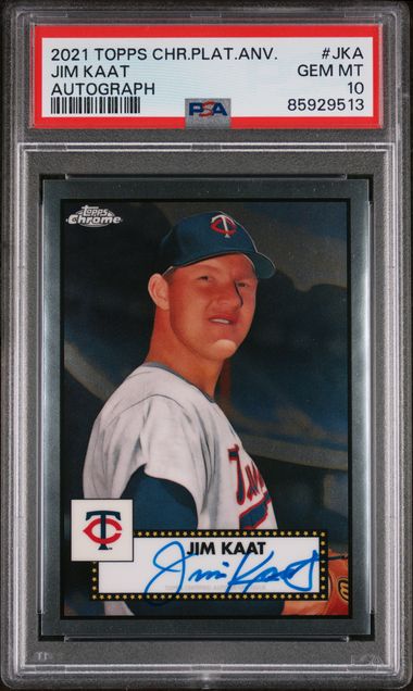 2021 Topps Topps Chrome Platinum #PA-JKA Jim Kaat front