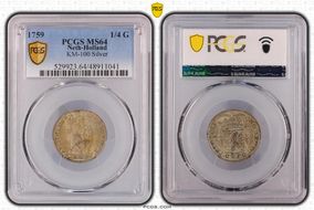 1759 1/4 G KM-100 Ag MS64