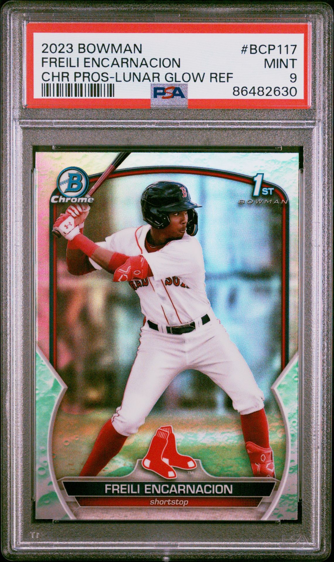 2023 Bowman BOWMAN CHROME PROSPECTS Refractor #BCP117 Freili Encarnacion front