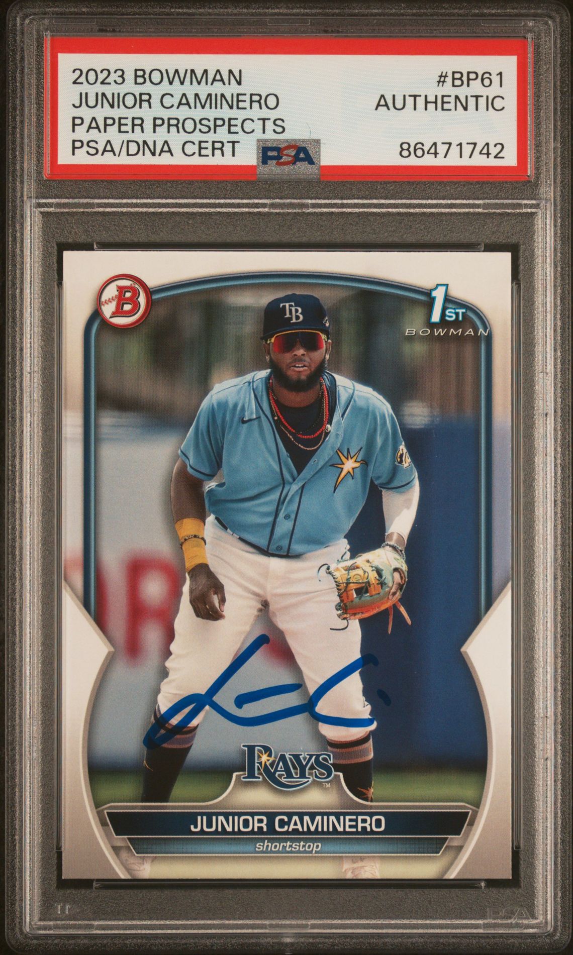 2023 Bowman BOWMAN PAPER PROSPECTS #BP61 Junior Caminero front