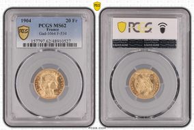 1904 20 Fr Gad-1064 F-534 MS62
