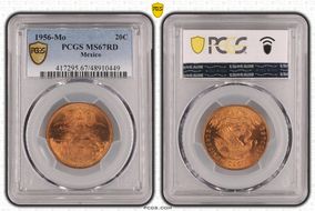 1956-Mo 20C MS67RD