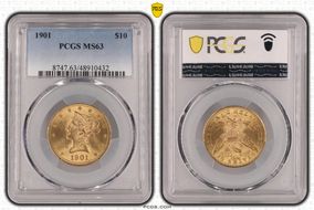 1901 $10 MS63