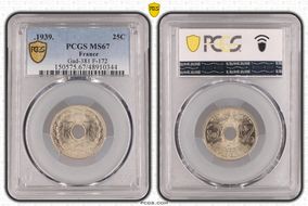 .1939. 25C Gad-381 F-172 MS67