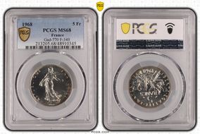 1968 5 Fr Gad-770 F-340 MS68