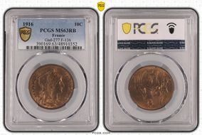 1916 10C Gad-277 F-136 MS63RB