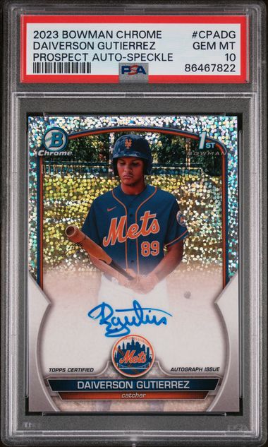 2023 Bowman Bowman Chrome Refractor Daiverson Gutierrez front