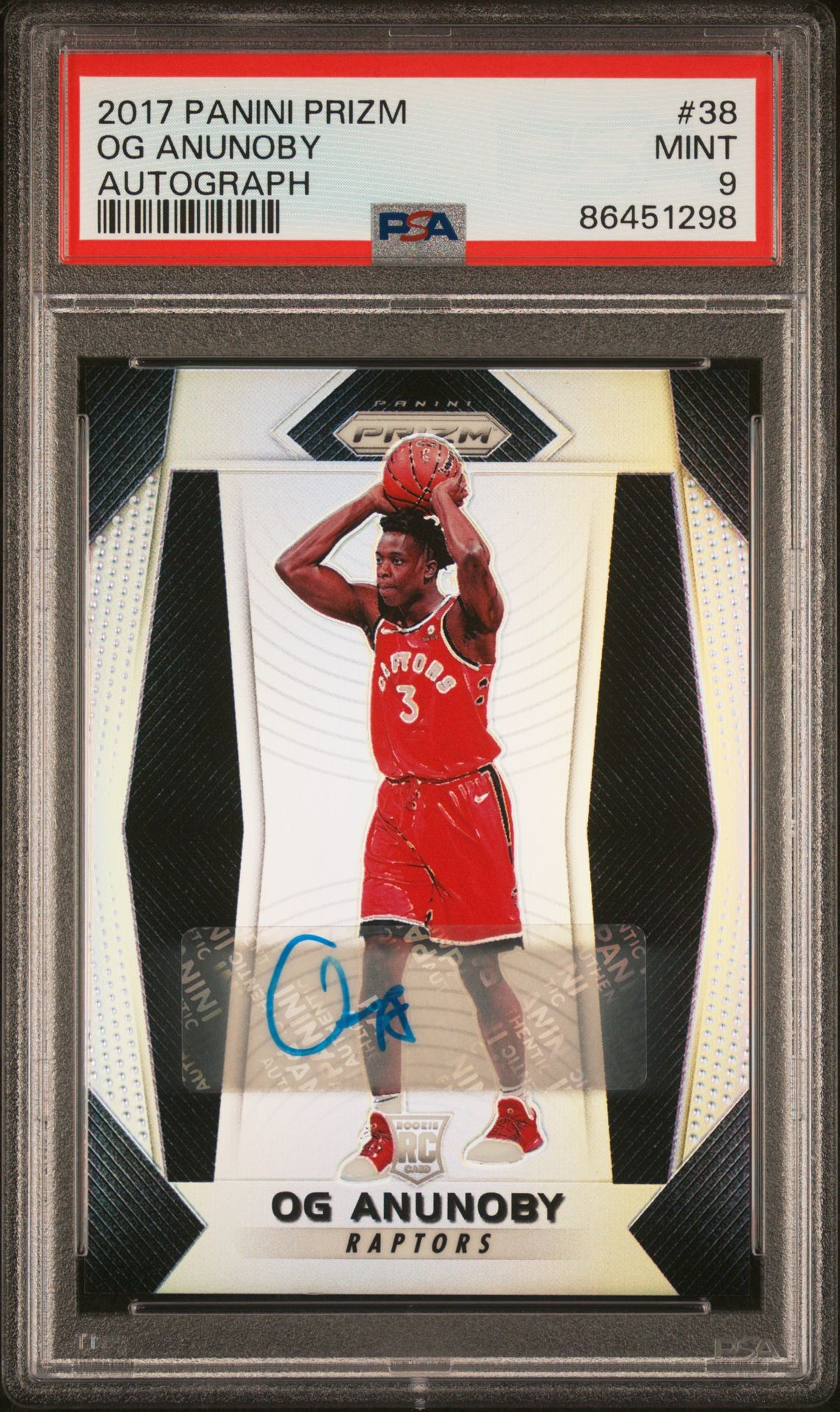 2017 Panini PANINI PRIZM PINK PULSAR #38 Og Anunoby front