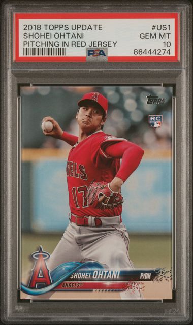 2018 Topps Update #US1 Shohei Ohtani front
