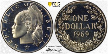 1969 $1 PR67CAM