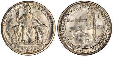 1936-D 50C San Diego MS66