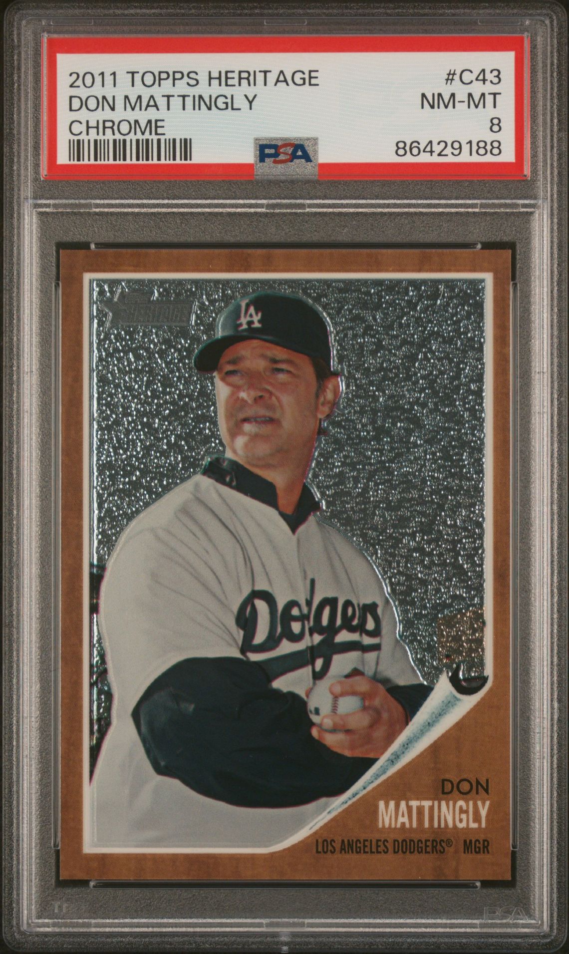 2011 Topps TOPPS HERITAGE CHROME #C43 Don Mattingly front
