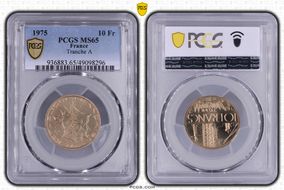 1975 10 Fr Tranche A MS65
