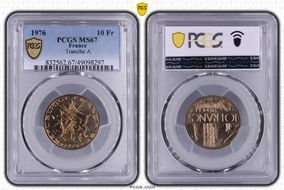 1976 10 Fr Tranche A MS67