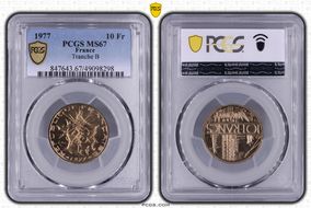1977 10 Fr Tranche B MS67