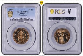 1980 10 Fr Tranche A MS68