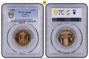 1982 10 Fr Tranche B MS68