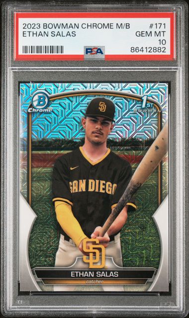 2023 Bowman Bowman Chrome Refractor #171 Ethan Salas front