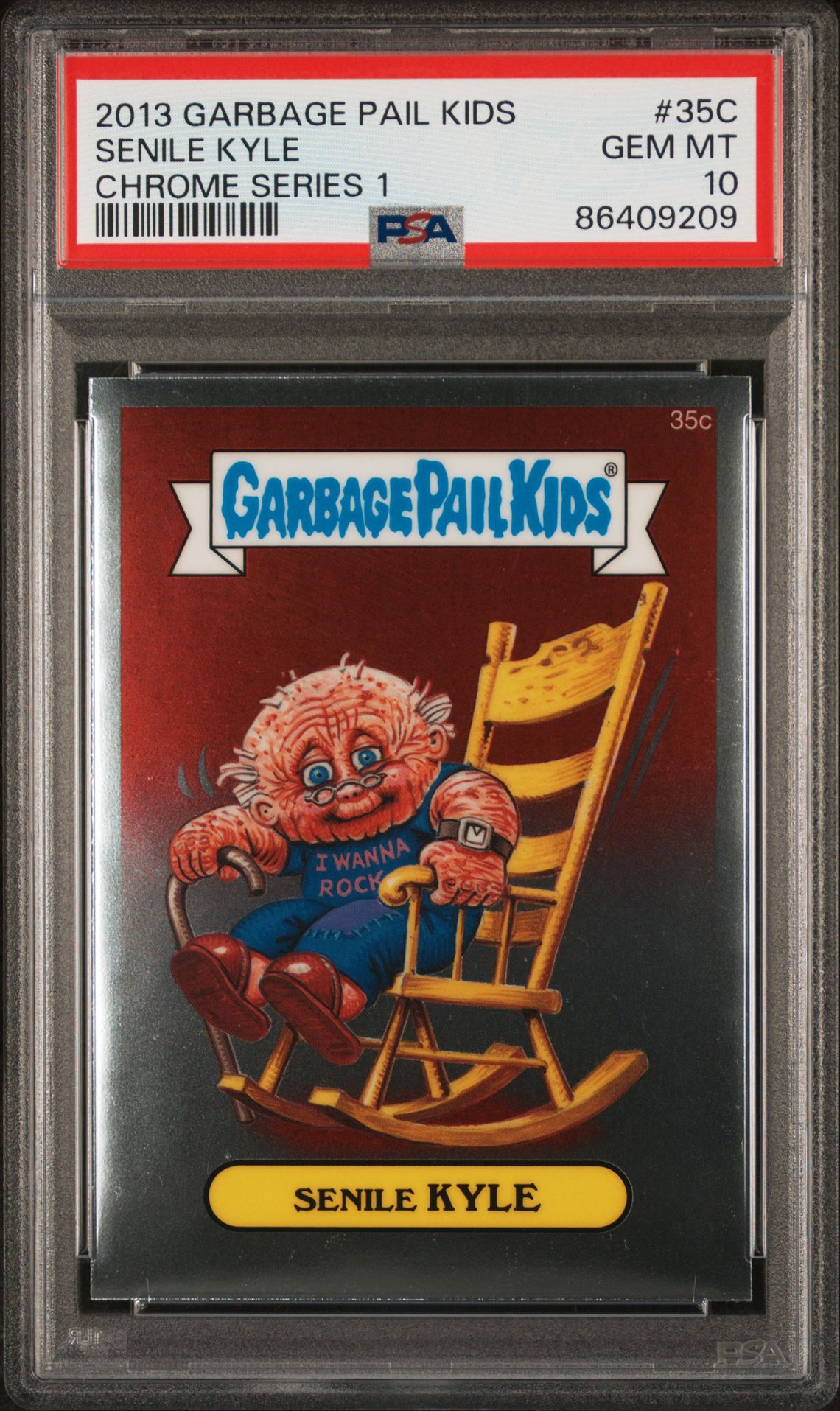 2013 Topps GARBAGE PAIL KIDS CHROME SERIES 1 #35C Senile Kyle front