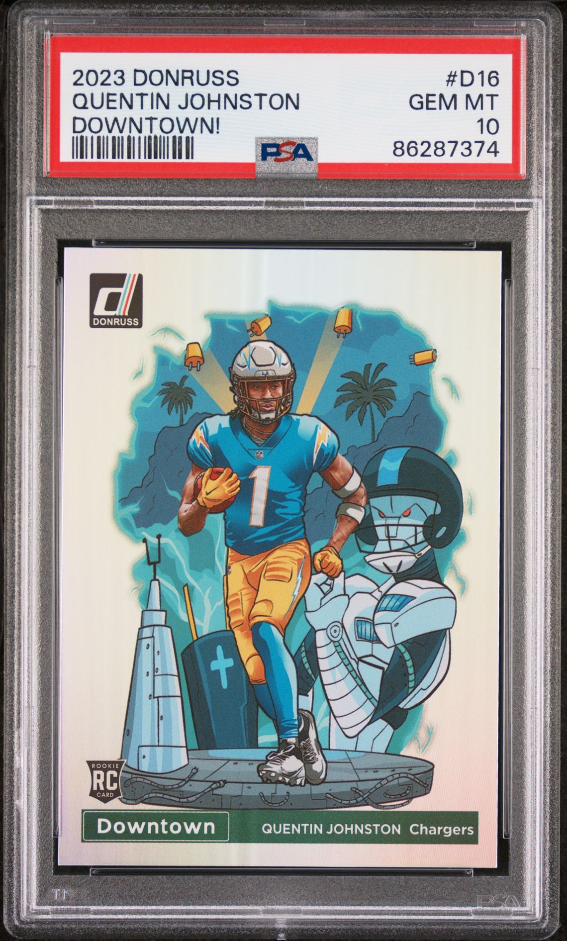 2023 Panini PANINI DONRUSS DOWNTOWN! #D16 Quentin Johnston front