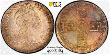 1697 6D S-3538 3rd Bust Large Crowns MS63