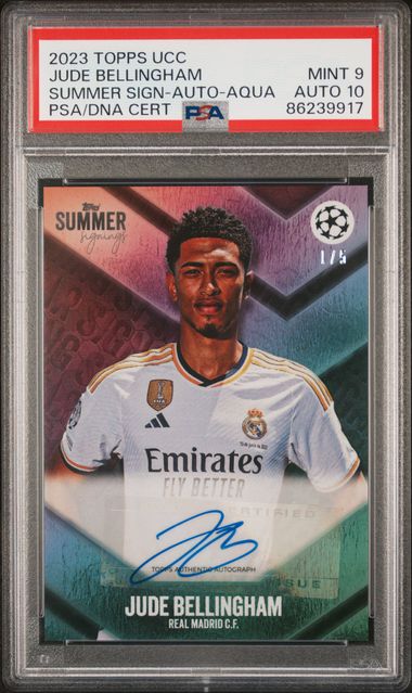 2023 Topps UEFA Club Competitions Summer Signings Autographs Aqua