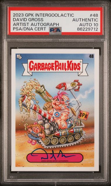 2023 Topps GARBAGE PAIL KIDS INTERGOOLACTIC MAYHEM ARTIST AUTOGRAPHS #48 David Gross front