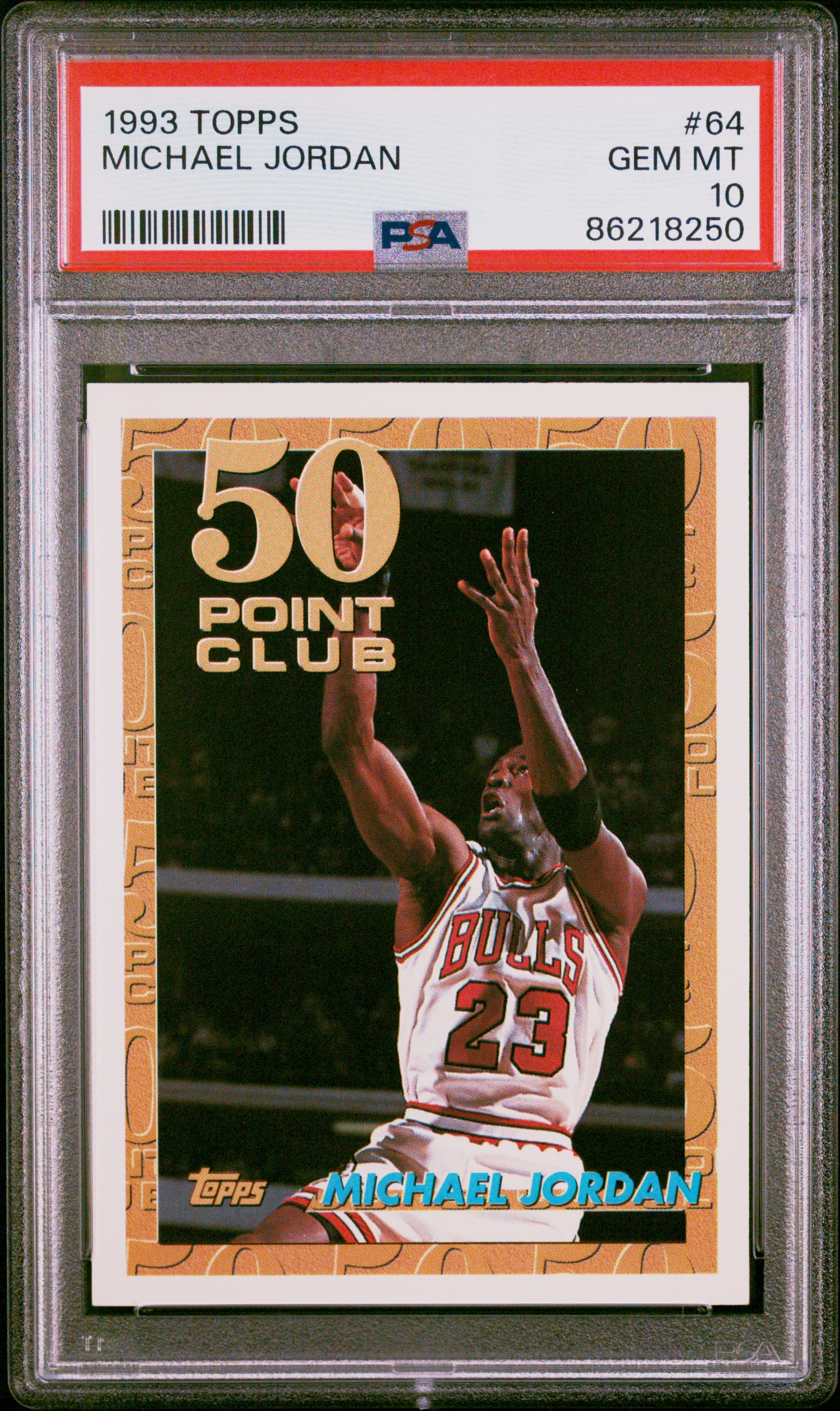 1993-94 Topps #64 Michael Jordan – PSA GEM MT 10