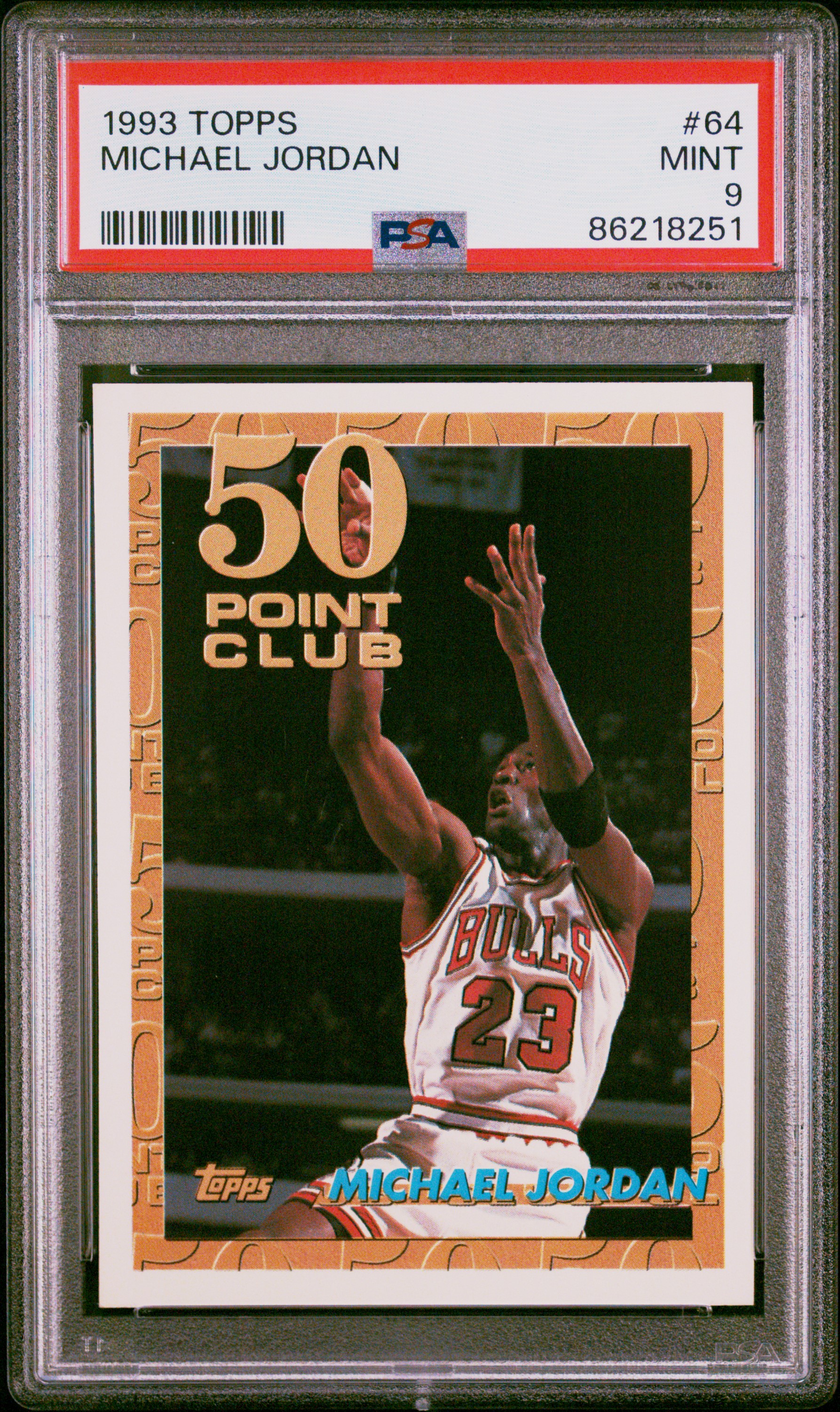 1993-94 Topps #64 Michael Jordan – PSA MINT 9