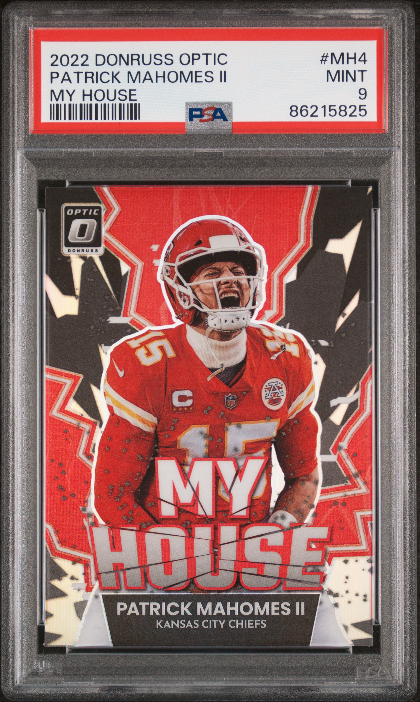 2022 Panini Donruss Optic My House #MH4 Patrick Mahomes II – PSA MINT 9