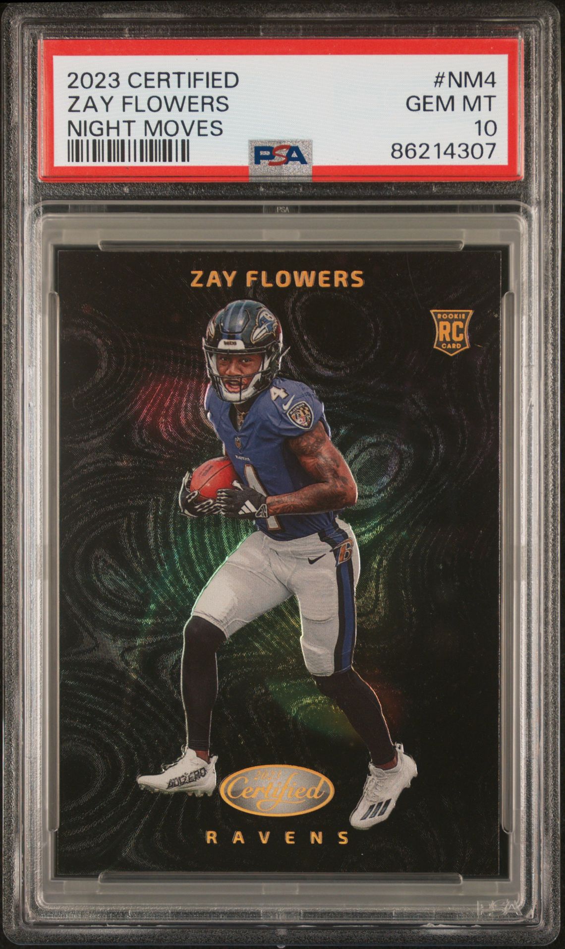 2023 Panini PANINI CERTIFIED NIGHT MOVES #NM4 Zay Flowers front