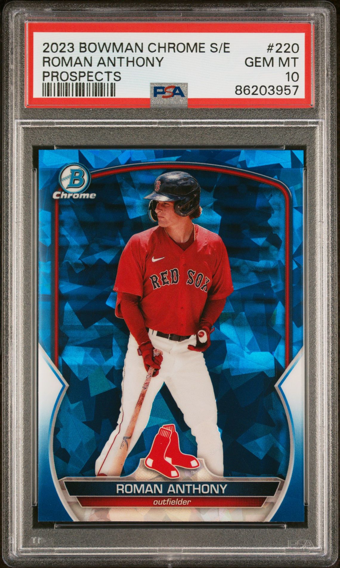 2023 Bowman Bowman Sapphire #BCP-220 Roman Anthony front