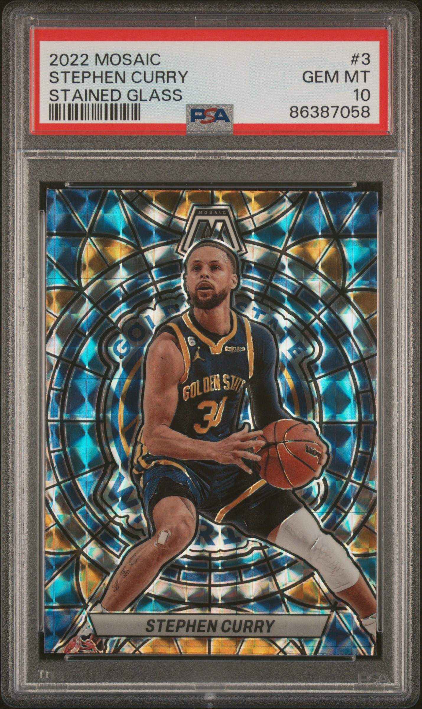 STEPHEN CURRY panini psa10