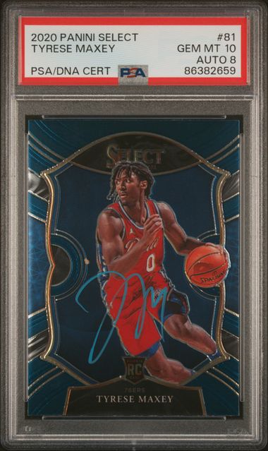 2020-21 Panini Prizm Orange Ice #256 Tyrese Maxey Rookie Card – PSA MINT 9  on Goldin Auctions