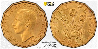 1937 3D S-4112 Nickel-Brass PR64