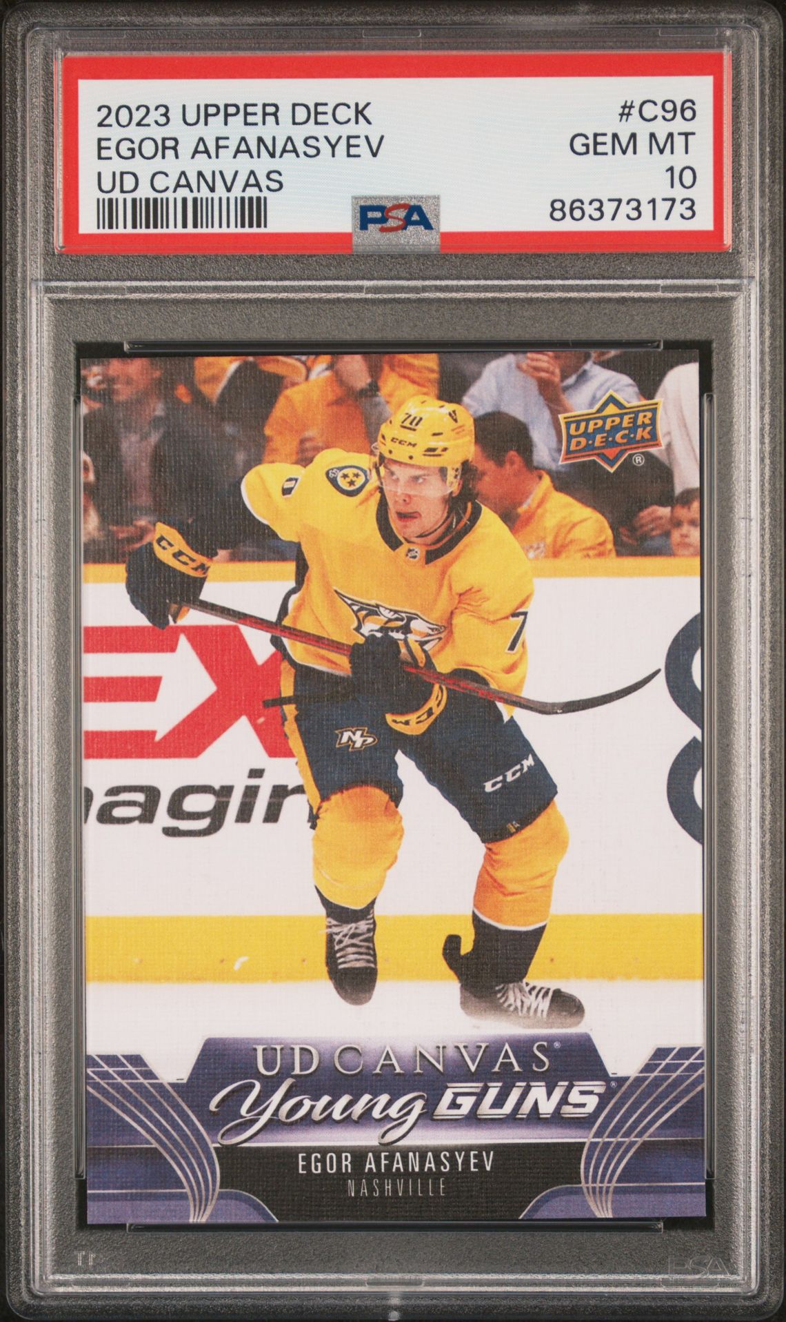 2023 Upper Deck UPPER DECK UD CANVAS #C96 Egor Afanasyev front