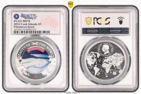 2024 $5 Whitehaven Beach Beauty of the World MS70