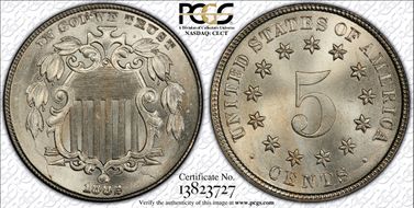 1882 5C MS66