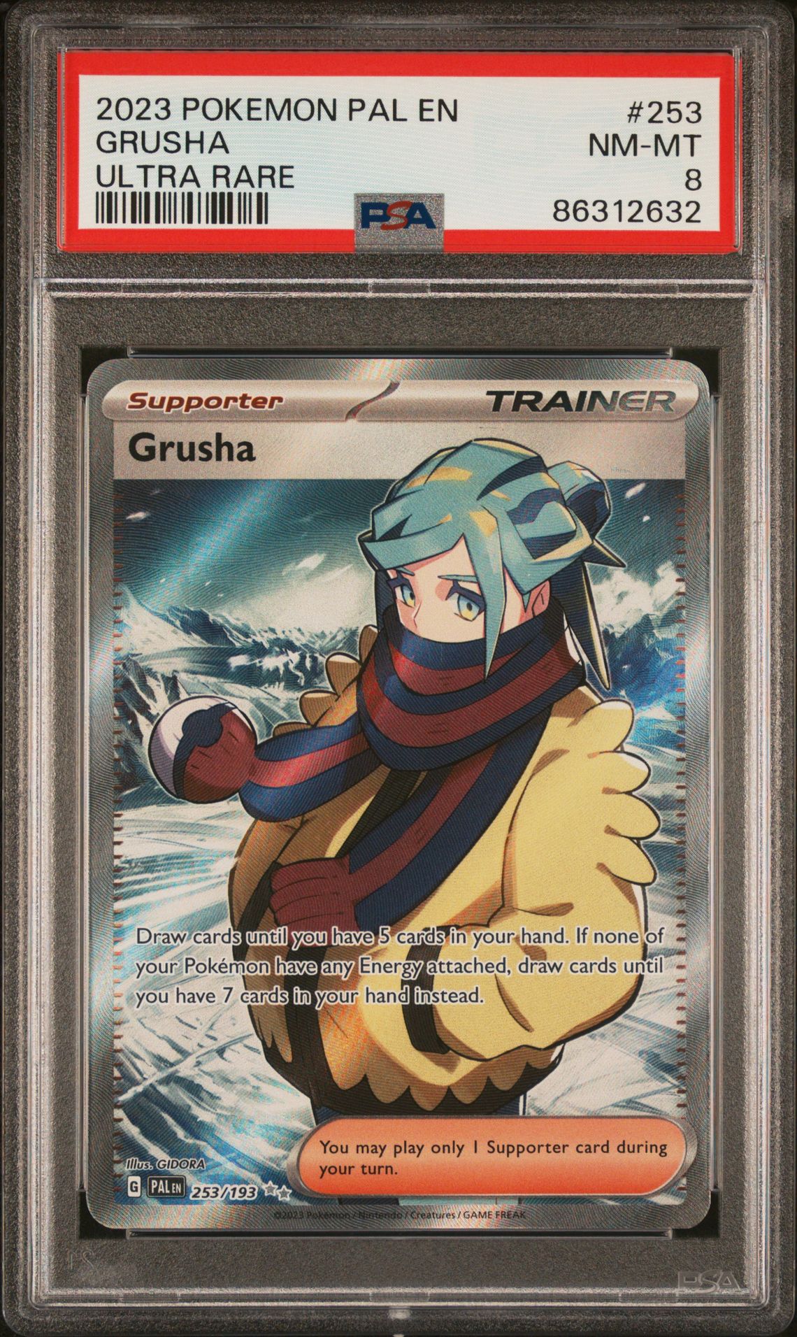 2023 Pokemon POKEMON PAL EN-PALDEA EVOLVED ULTRA RARE #253 Grusha front