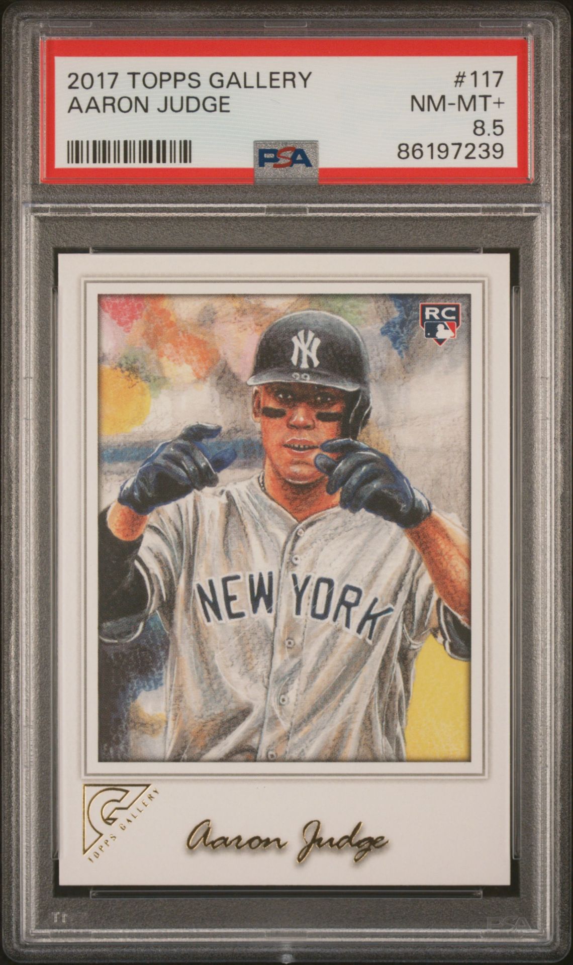 2017 Topps TOPPS GALLERY #117 Aaron Judge front