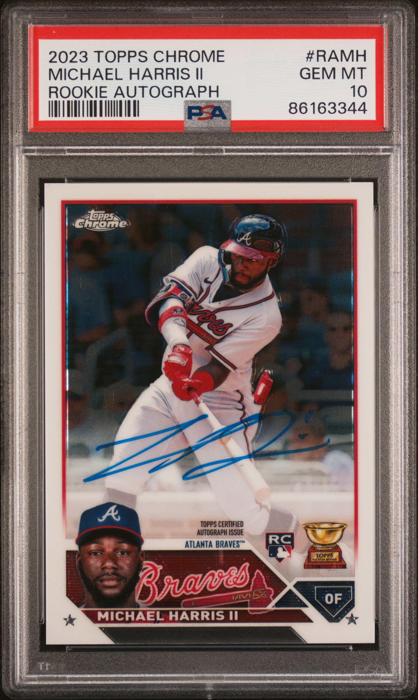 Michael Harris Ii 2023 Topps Chrome Rookie Autograph