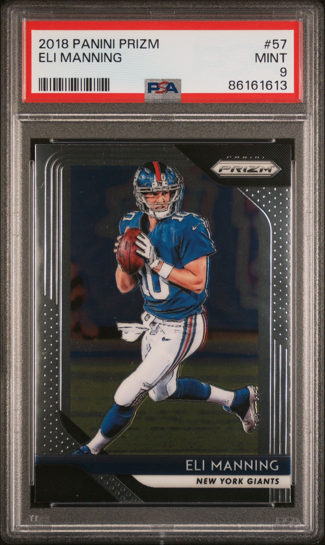 2018 Panini Prizm Eli Manning #57 Mint 9 front