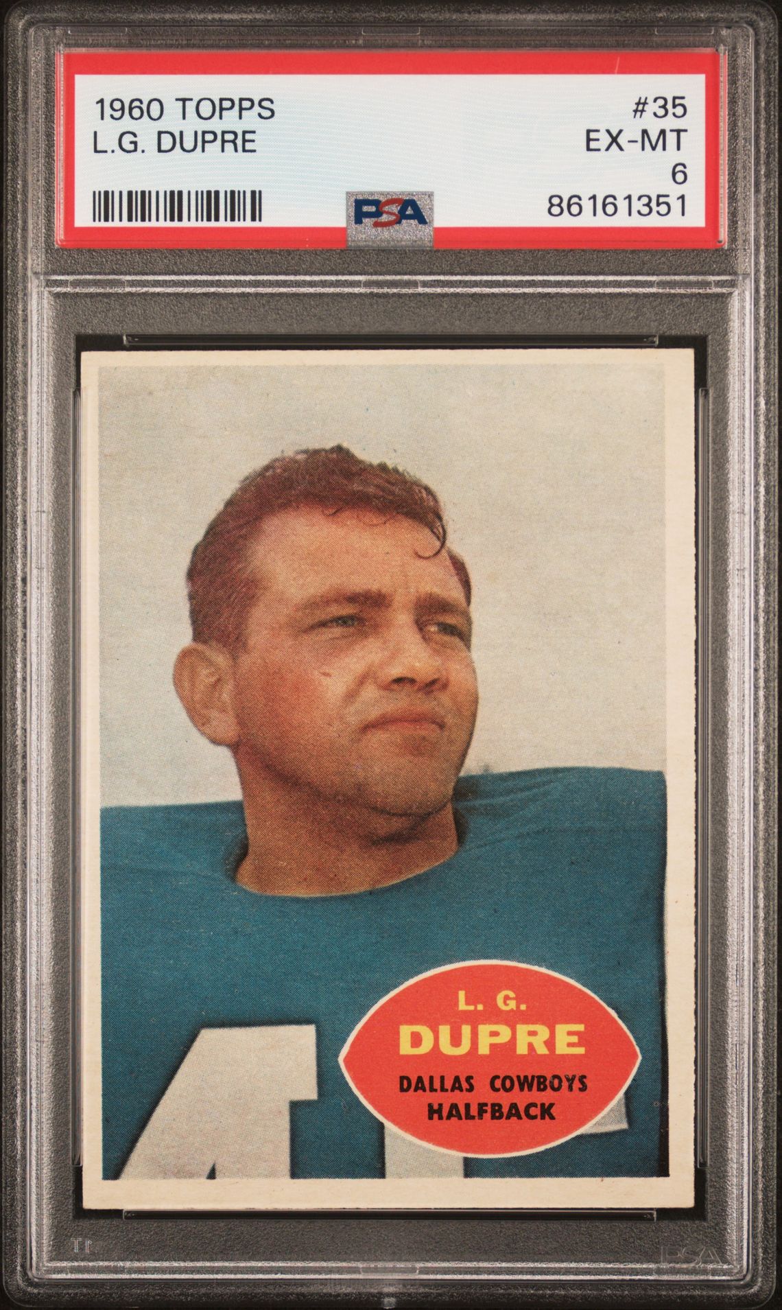 1960 Topps L.g. Dupre #35 Ex-Mt 6 front