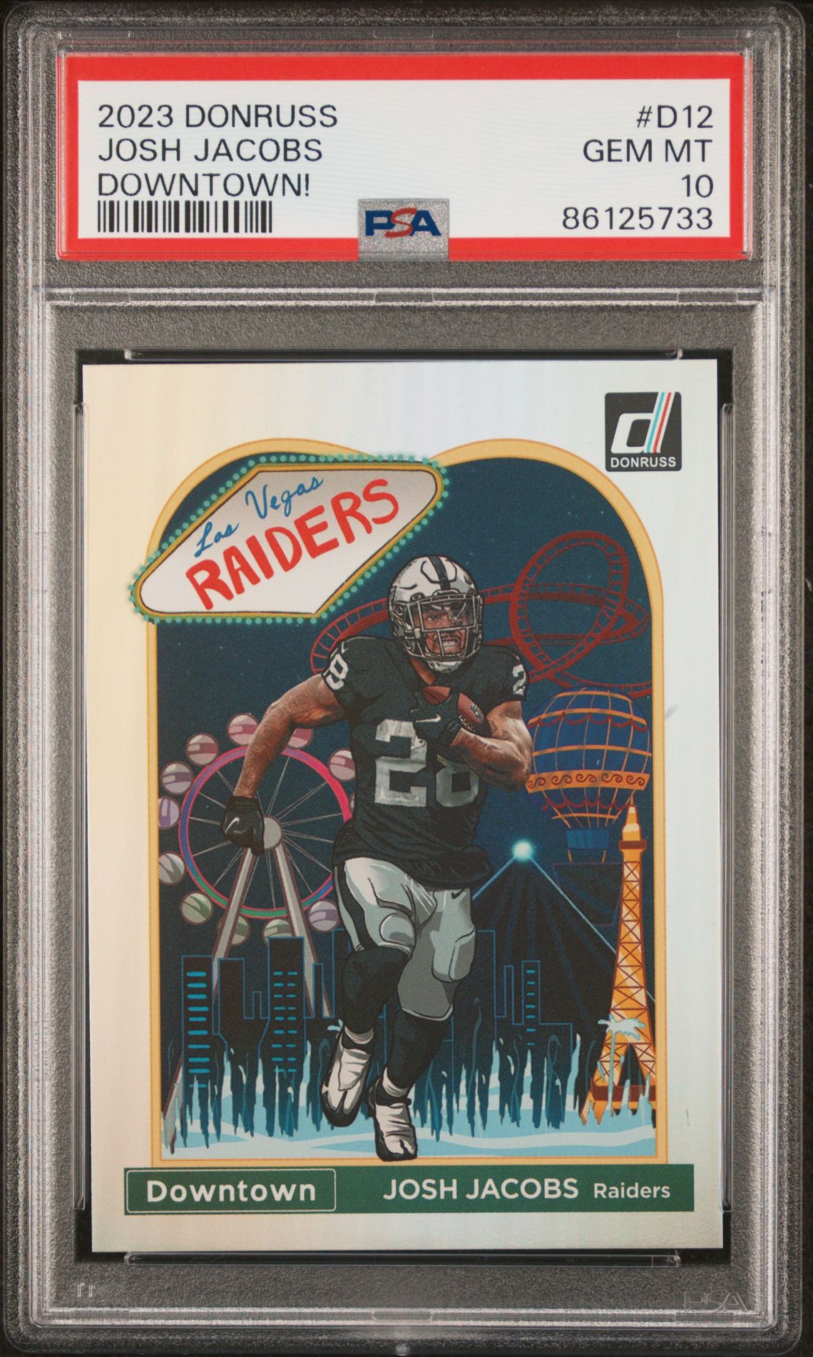 2023 Panini PANINI DONRUSS DOWNTOWN! #D12 Josh Jacobs front