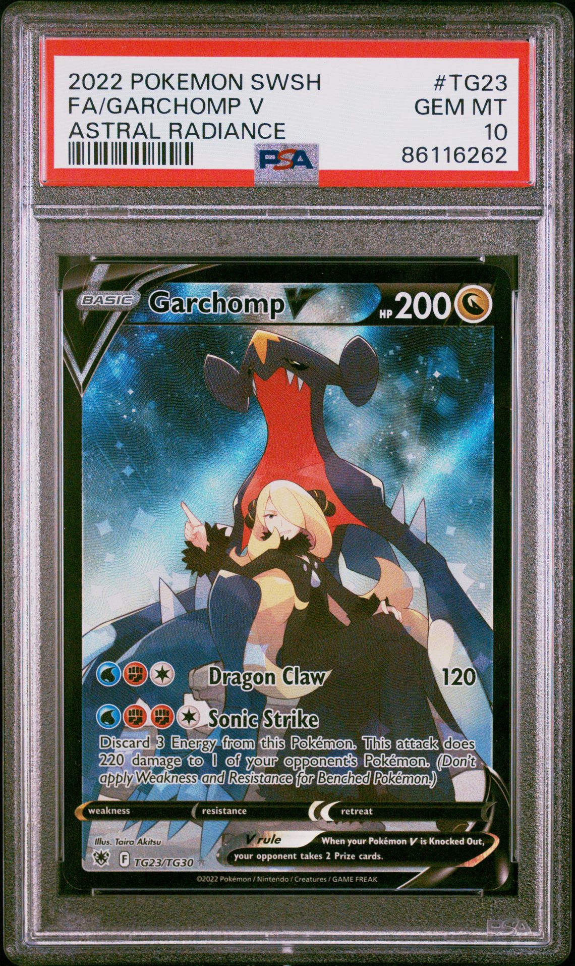2022 Pokemon POKEMON SWORD & SHIELD ASTRAL RADIANCE #TG23 Fa/Garchomp V front