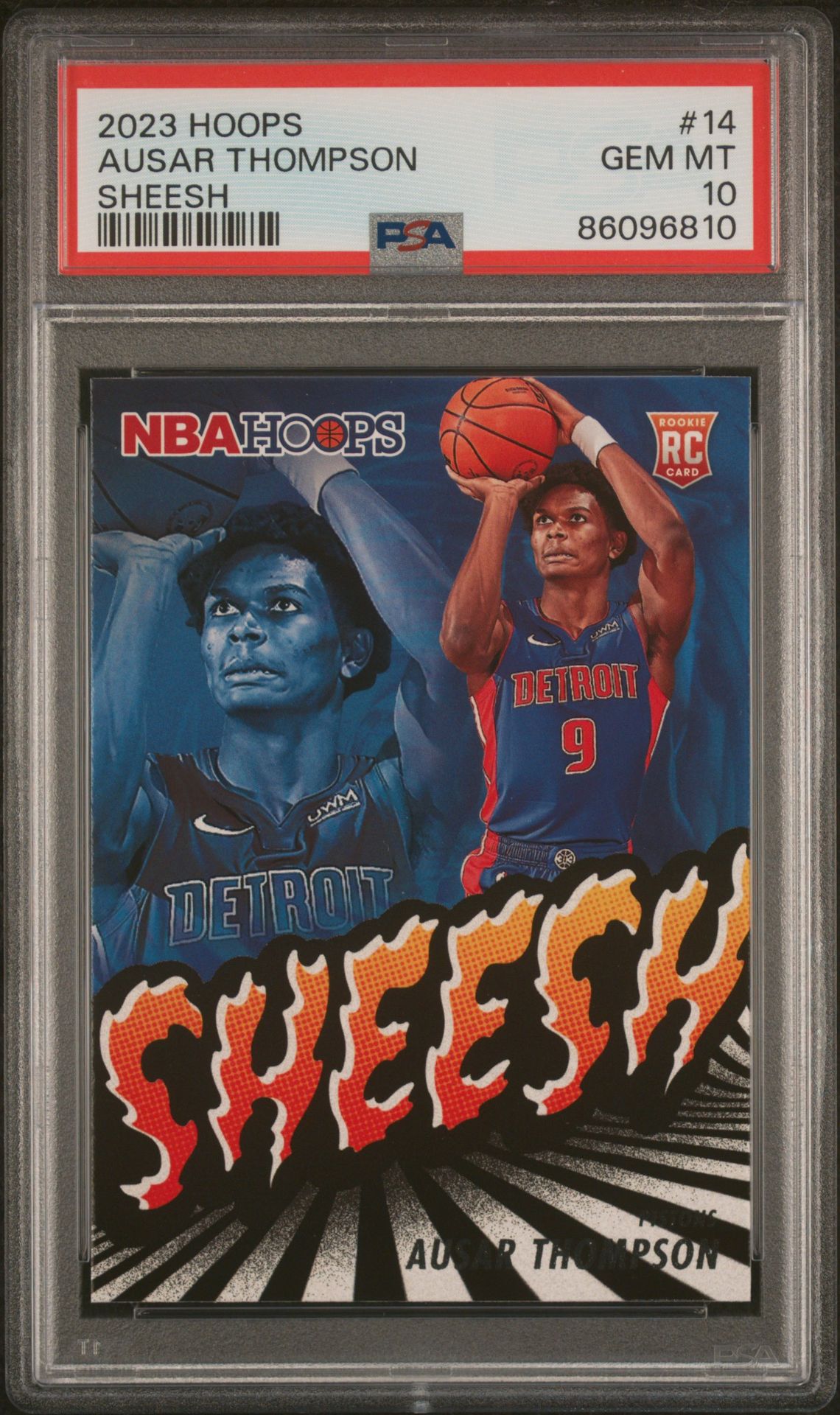 2023 Panini PANINI NBA HOOPS SHEESH #14 Ausar Thompson front