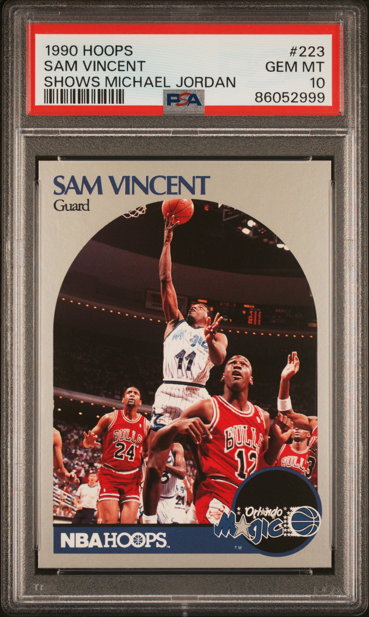 EP Card Collection's 1990 Hoops Sam Vincent Shows Michael