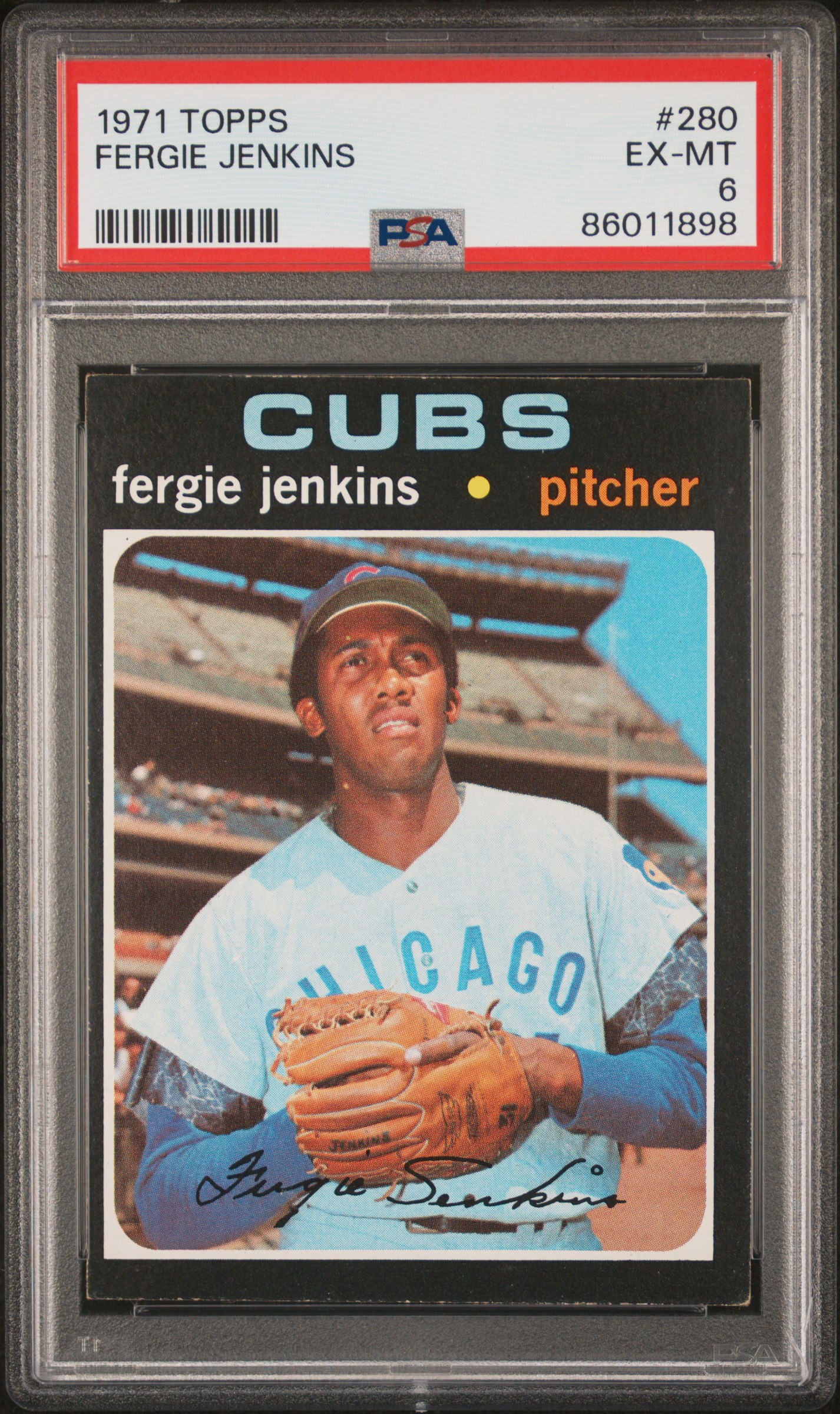 1971 Topps #280 Fergie Jenkins – PSA EX-MT 6