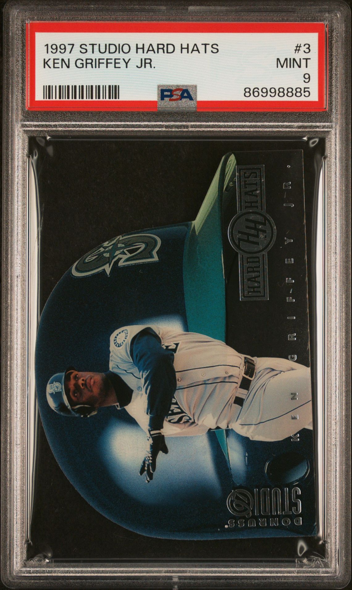1997 Panini STUDIO HARD HATS #3 Ken Griffey Jr. front