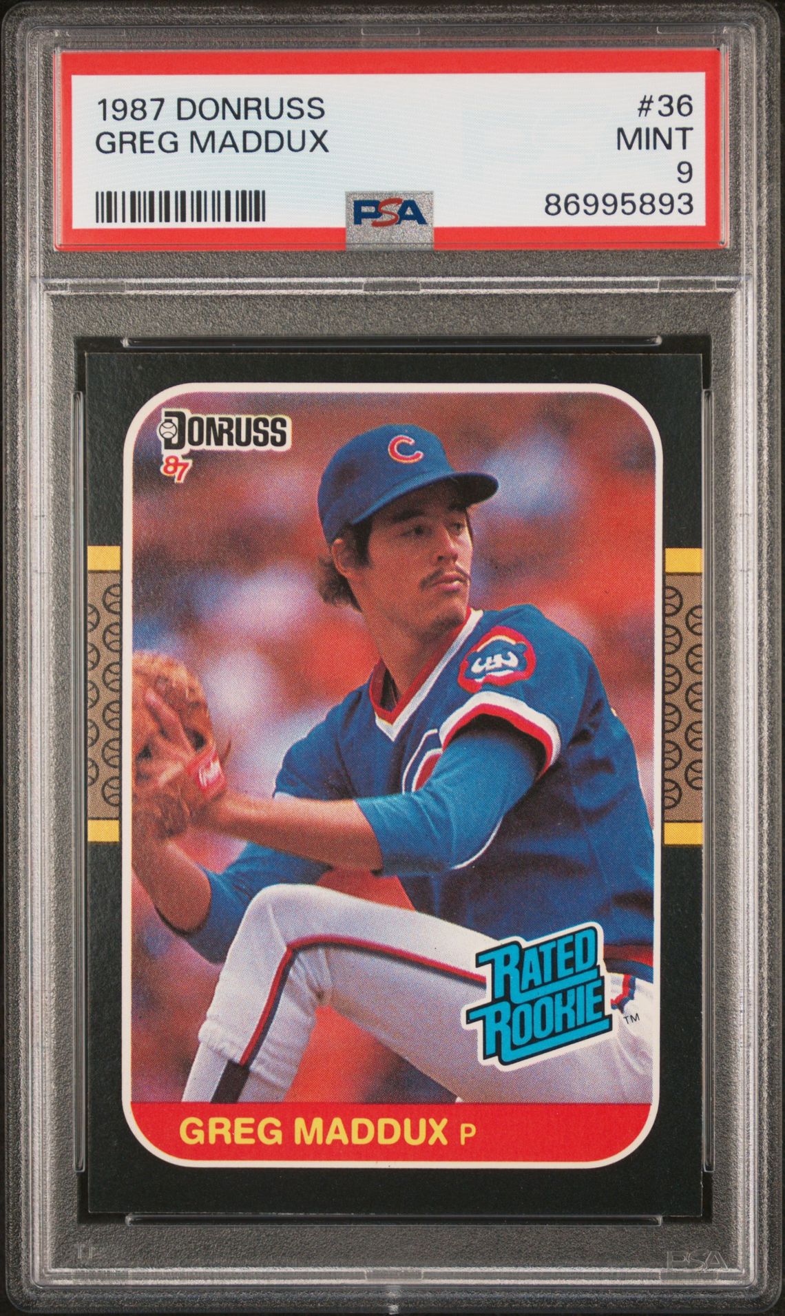 1987 Donruss Greg Maddux #36 Mint 9 front